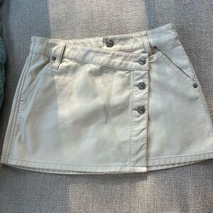 Free People Leather Skirt